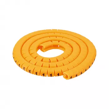 Anillos de marcado de cables InLine 5,2–10 mm, dígitos 0–9, 1000 uds., amarillo