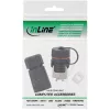 InLine set de acopladores Cat.6A, impermeable IP68, 2x RJ45 H/H, 1:1