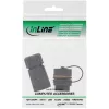 InLine acoplador Cat.6A, impermeable IP68, 2x RJ45 H/H, 1:1