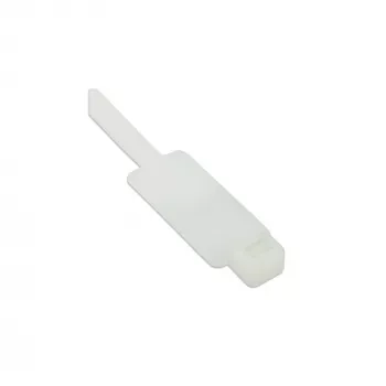 Bridas con etiqueta InLine 200 mm x 4,8 mm, nailon, 100 uds., natural
