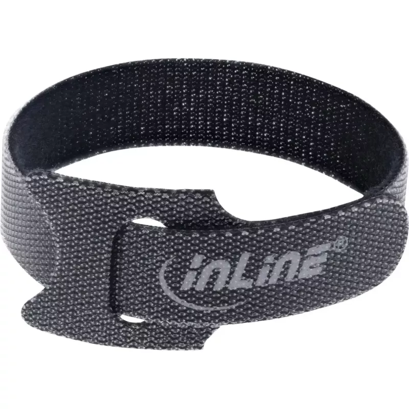 InLine bridas de velcro para cables 180x12mm 10 uds. negro