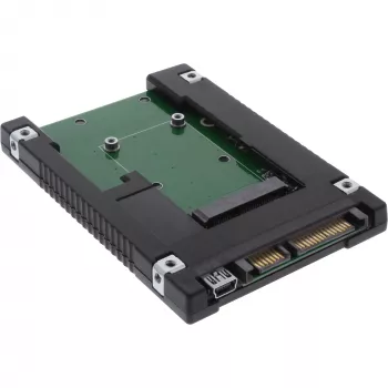 InLine adaptador de unidad 2,5 pulgadas SATA a SSD mSATA 76620B negro