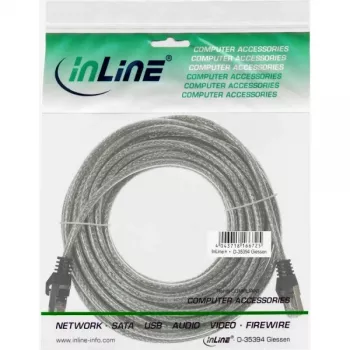 Cable de red InLine SF/UTP Cat.5e transparente 7,5 m