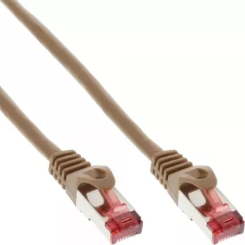 Cable de red InLine S/FTP PiMF Cat.6 250MHz PVC cobre marrón 0,25 m