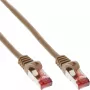 Cable de red InLine S/FTP PiMF Cat.6 250MHz PVC cobre marrón 0,25 m