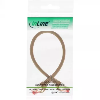 Cable de red InLine S/FTP PiMF Cat.6 250MHz PVC cobre marrón 0,25 m