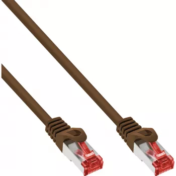 Cable de red InLine S/FTP PiMF Cat.6 250MHz PVC cobre marrón 20 m