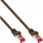 Cable de red InLine S/FTP PiMF Cat.6 250MHz PVC cobre marrón 20 m