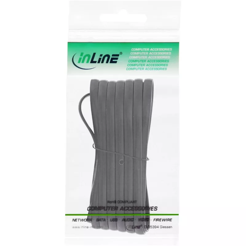 Cable modular InLine RJ12 6P6C macho/hembra 2 m