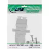 Adaptador de fibra óptica InLine metal dúplex LC/LC SM casquillo cerámico con brida