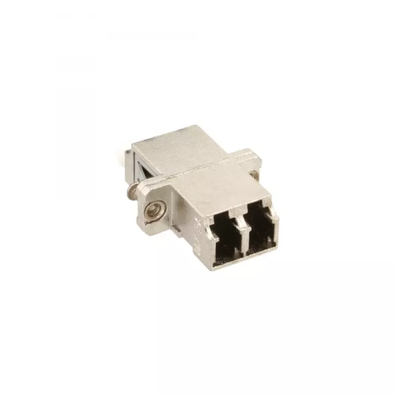 Adaptador de fibra óptica InLine metal dúplex LC/LC MM casquillo cerámico con brida 89989M