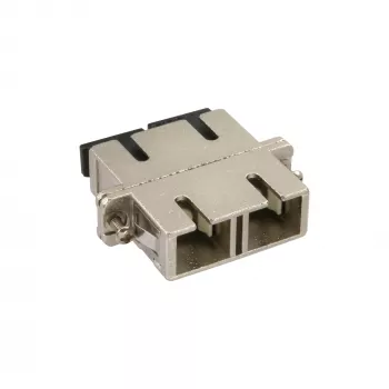 Adaptador de fibra óptica InLine metal dúplex SC/SC MM casquillo cerámico con brida