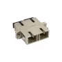 Adaptador de fibra óptica InLine metal dúplex SC/SC MM casquillo cerámico con brida