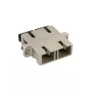 Adaptador de fibra óptica InLine metal dúplex SC/SC MM casquillo cerámico con brida