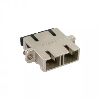 Adaptador de fibra óptica InLine metal dúplex SC/SC MM casquillo cerámico con brida