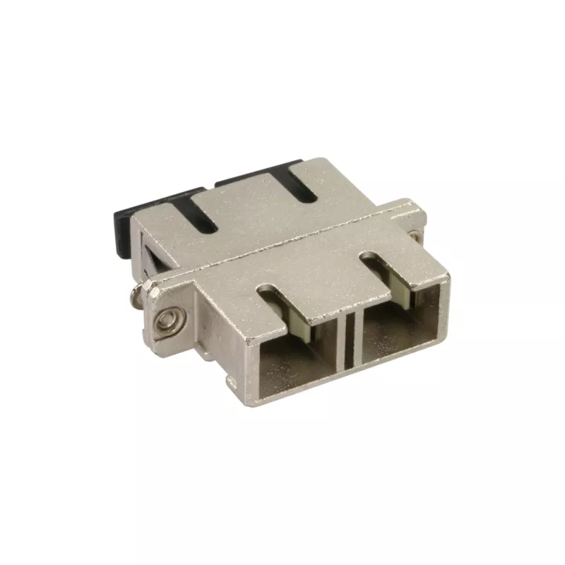 Adaptador de fibra óptica InLine metal dúplex SC/SC MM casquillo cerámico con brida