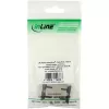 Adaptador de fibra óptica InLine metal dúplex SC/SC MM casquillo cerámico con brida