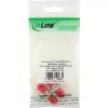 Adaptador de fibra óptica InLine metal dúplex ST/ST MM casquillo cerámico con brida