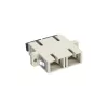 Adaptador de fibra óptica dúplex SC/SC MM casquillo cerámico con brida InLine 89992A
