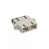 Adaptador de fibra óptica dúplex SC/SC MM casquillo cerámico con brida InLine 89992A