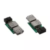 Adaptador USB 2.0 InLine interno 2x conector hembra USB A a header de placa base 33440I