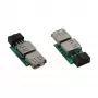 Adaptador USB 2.0 InLine interno 2x conector hembra USB A a header de placa base 33440I