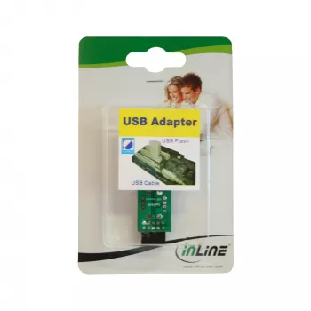 Adaptador USB 2.0 InLine interno 2x conector hembra USB A a header de placa base 33440I