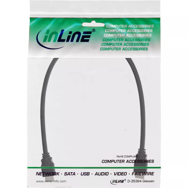 Cable HDMI High Speed InLine 17601E 1 m macho/macho negro