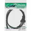 Cable de alimentación InLine, enchufe euro / conector euro8, negro, 2 m