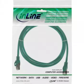 Cable de red SF/UTP Cat.5e verde 1,5 m InLine