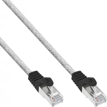 Cable de red SF/UTP Cat.5e transparente 1,5 m InLine