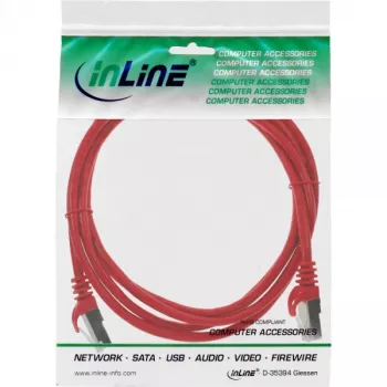 Cable de red SF/UTP Cat.5e rojo 1,5 m InLine
