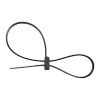 Bridas de doble cabeza montables InLine 300 mm x 4,8 mm, nailon, negro, 100 uds.