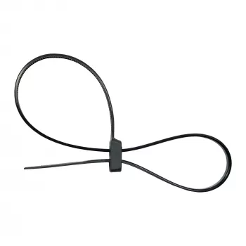 Bridas de doble cabeza montables InLine 300 mm x 4,8 mm, nailon, negro, 100 uds.