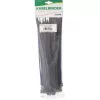 Bridas de doble cabeza montables InLine 300 mm x 4,8 mm, nailon, negro, 100 uds.