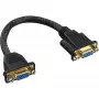 Cable adaptador VGA InLine 15 pines VGA hembra/hembra 0,2 m