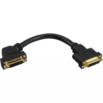 Cable adaptador DVI-I InLine 24+5 DVI hembra / hembra con brida 0,2 m
