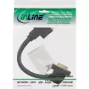 Cable adaptador DVI-I InLine 24+5 DVI hembra / hembra con brida 0,2 m