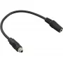 Cable adaptador de audio InLine, conector hembra estéreo de 3,5 mm a hembra, con una funda, 0,2 m