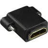 Adaptador HDMI InLine Type-A hembra / A hembra dorado con brida, 4K2K