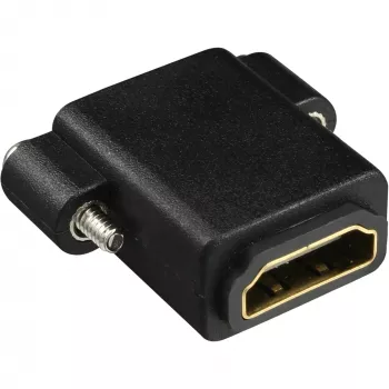 Adaptador HDMI InLine Type-A hembra / A hembra dorado con brida, 4K2K