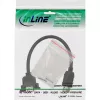 Cable adaptador USB 3.0 InLine Type-A hembra / conector de chasis Type-A, 0,20 m