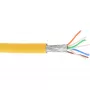 Cable de red S/FTP PiMF Cat.6A libre de halógenos 500MHz amarillo 100m InLine