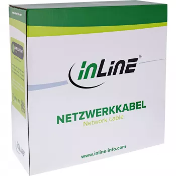 Cable de red S/FTP PiMF Cat.6A libre de halógenos 500 MHz blanco 100 m InLine