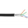 Cable de red S/FTP PiMF Cat.6A libre de halógenos 500MHz negro 100m InLine