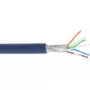 Cable de red S/FTP PiMF Cat.6A libre de halógenos 500 MHz azul 100 m InLine