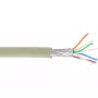 Cable de red S/FTP PiMF Cat.6A libre de halógenos 500MHz gris 100m InLine