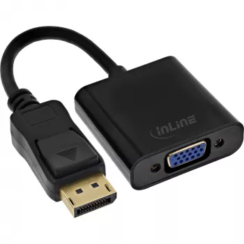 Cable adaptador DisplayPort InLine Basic, conector macho DP / conector hembra VGA negro 0,15 m
