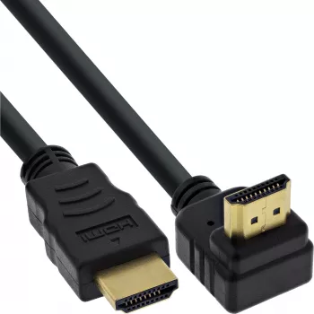 Cable HDMI High Speed con Ethernet en ángulo InLine 3m