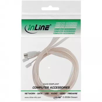 Antena dipolo InLine para conector IEC FM 75 ohmios 46230 InLine